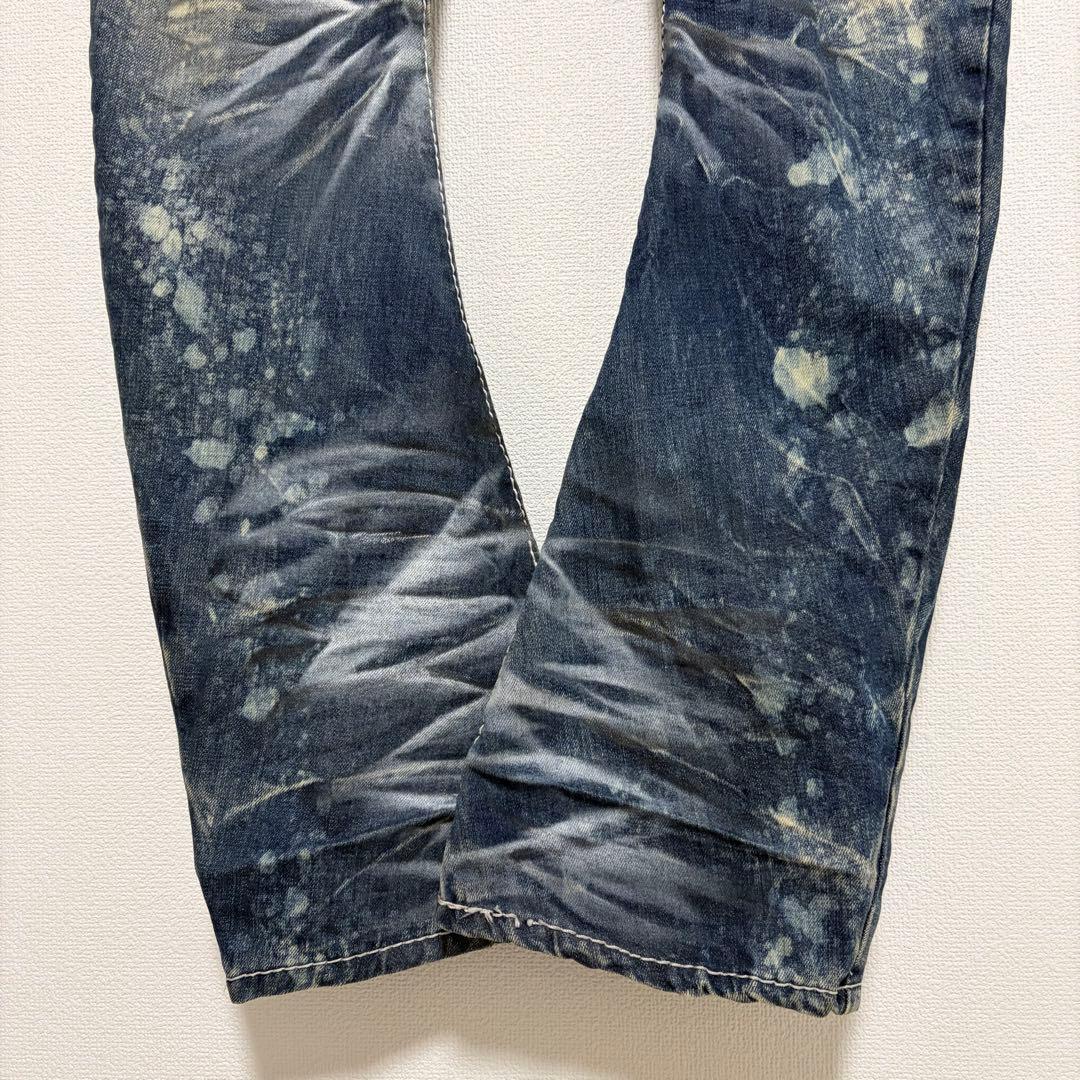 buffalo bobs 鬼ヒゲ バナナカット フレアデニム y2k