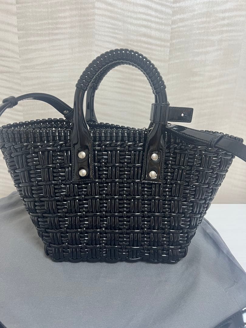 BALENCIAGA ビストロ ブラック かごバッグ