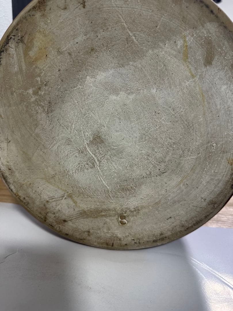 常滑焼/味噌蓋付かめ8号？日本製/梅干/味噌/漬物 漬物容器　大