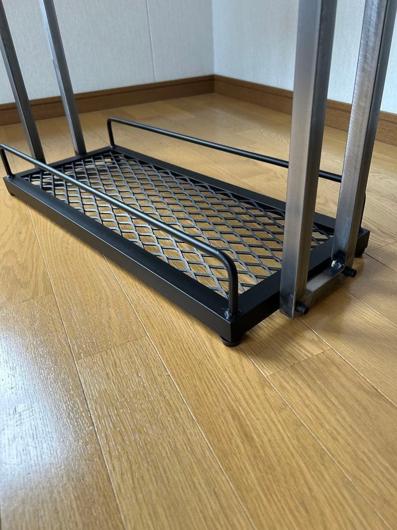 キッチン3段シェルフ　スタイリッシュ　オシャレ　アイアン家具