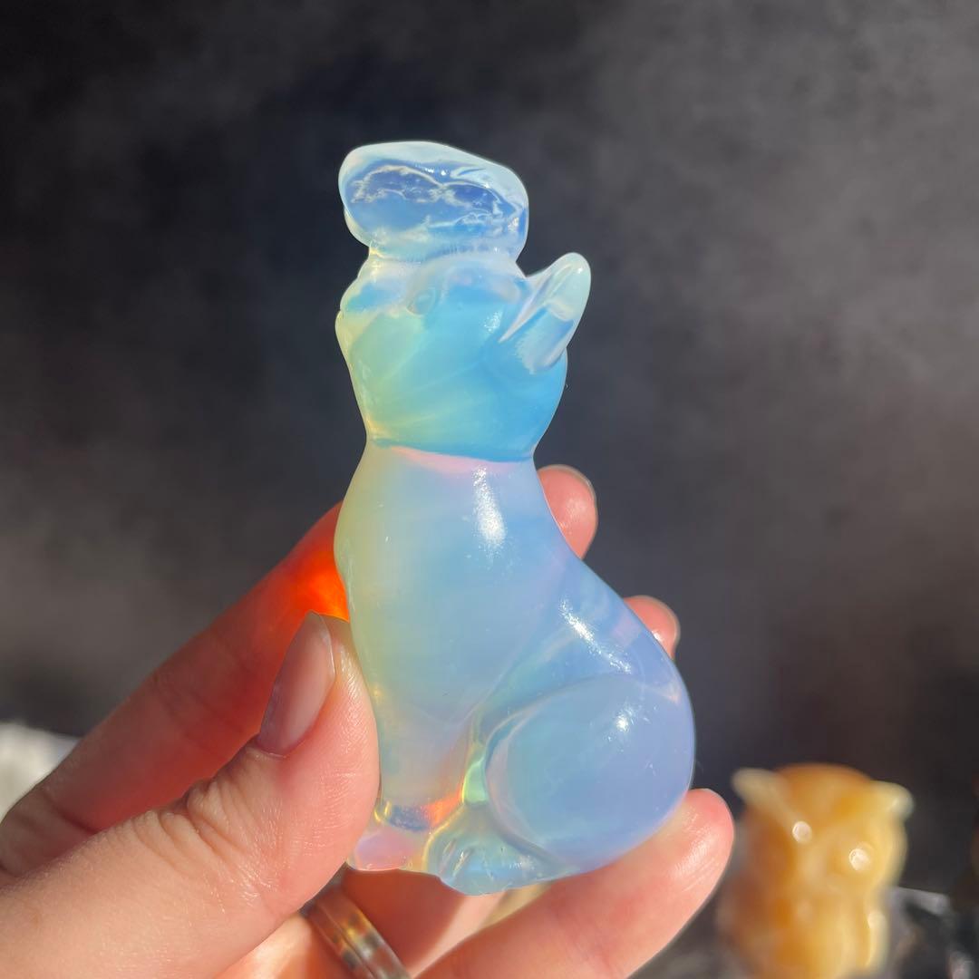 猫と蝶々 オパール