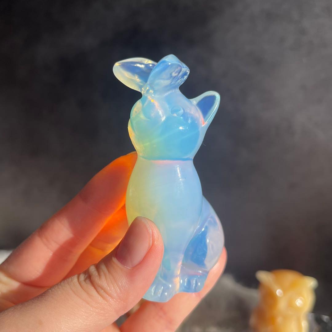 猫と蝶々 オパール