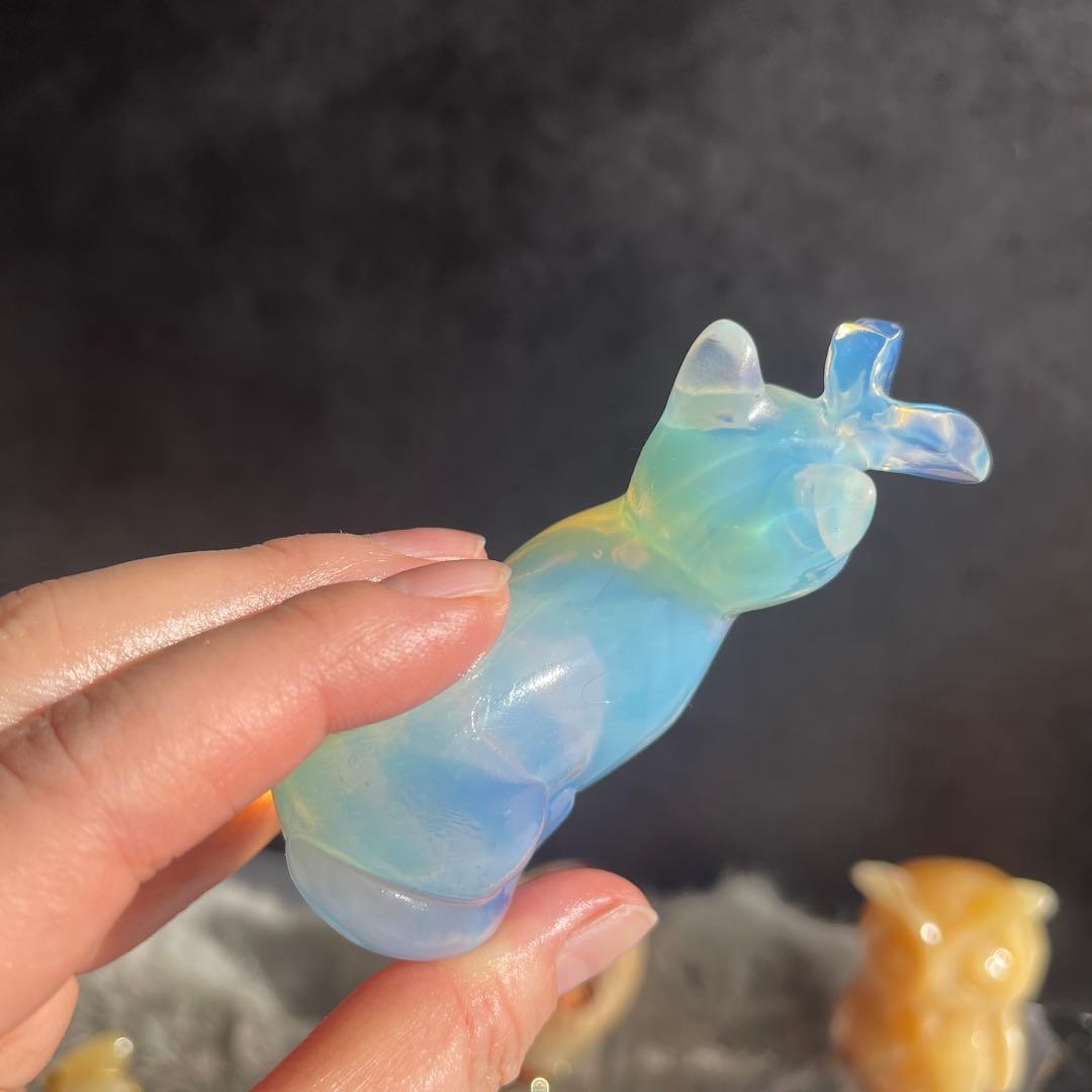 猫と蝶々 オパール