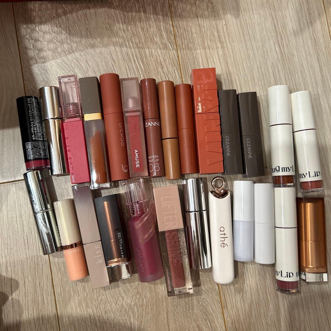 プチプラ、韓国リップまとめ売り　135点