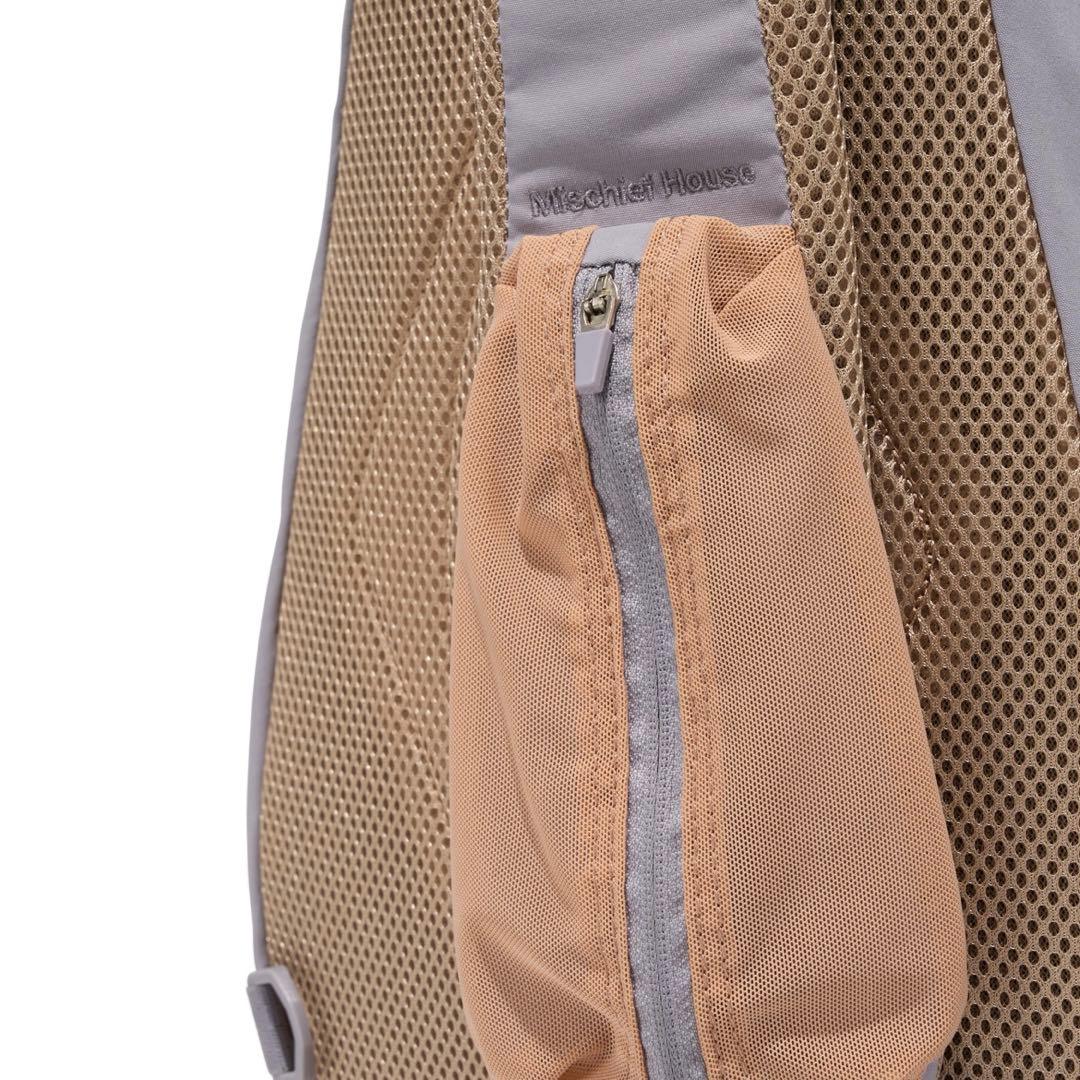 バッグ mschf RHOMBUS POCKET SLING BAG_BLUE GREY