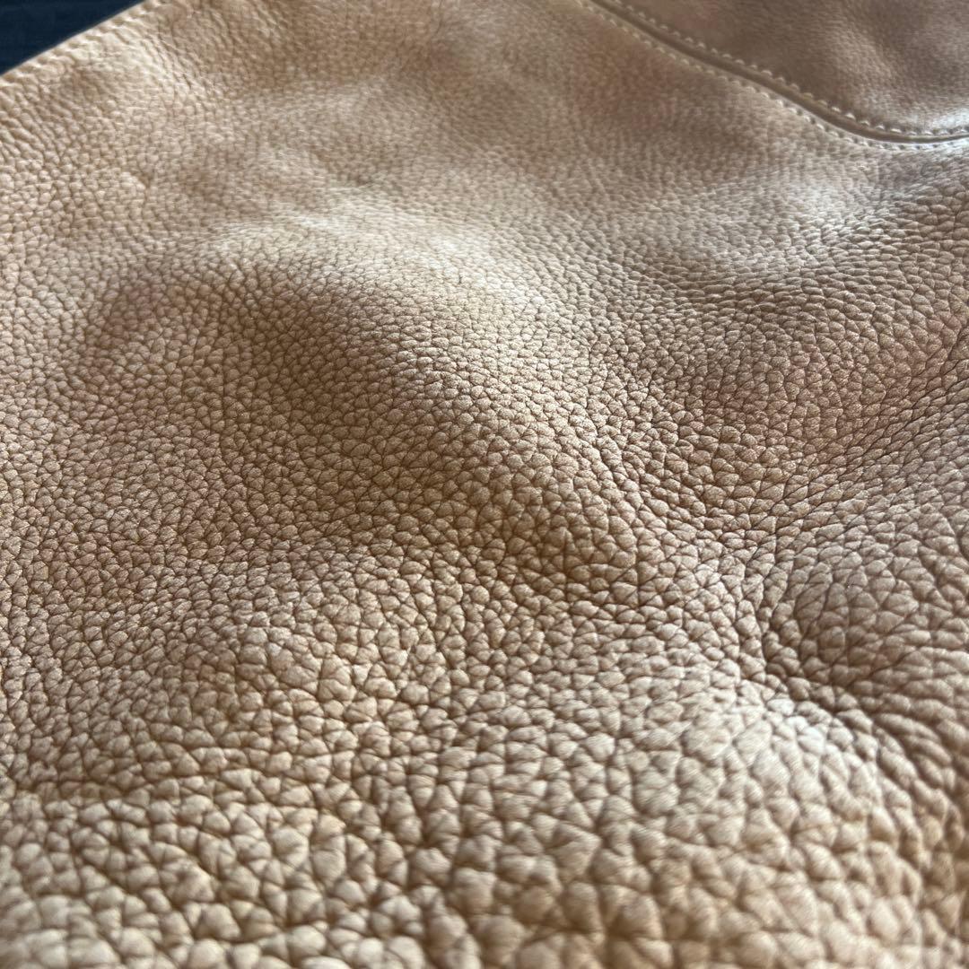 COACH ベージュ レザー ショルダーバッグ　オールドコーチ