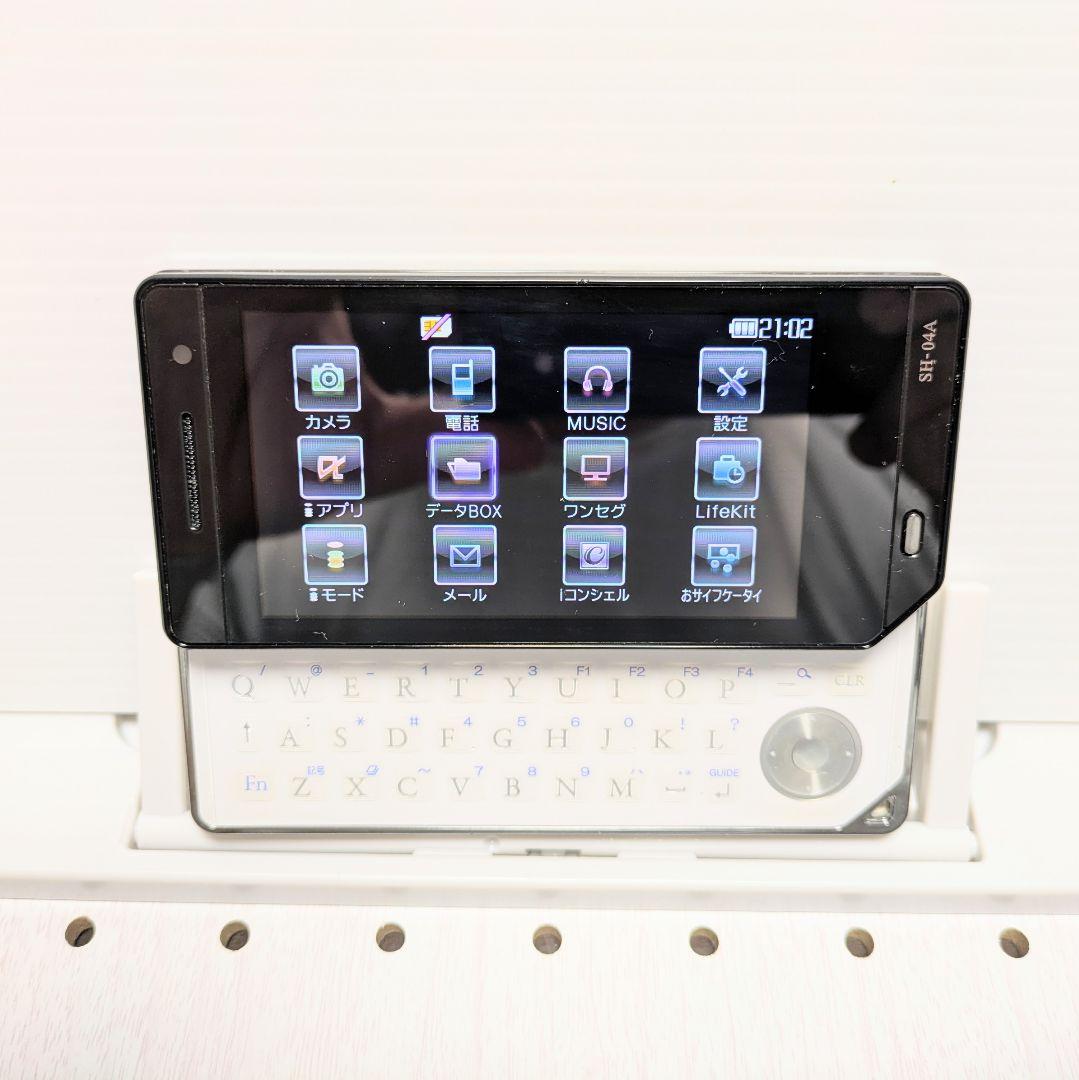 ガラケー本体 実機 AQUOS SH-04A 動作品 NTTドコモ FOMA