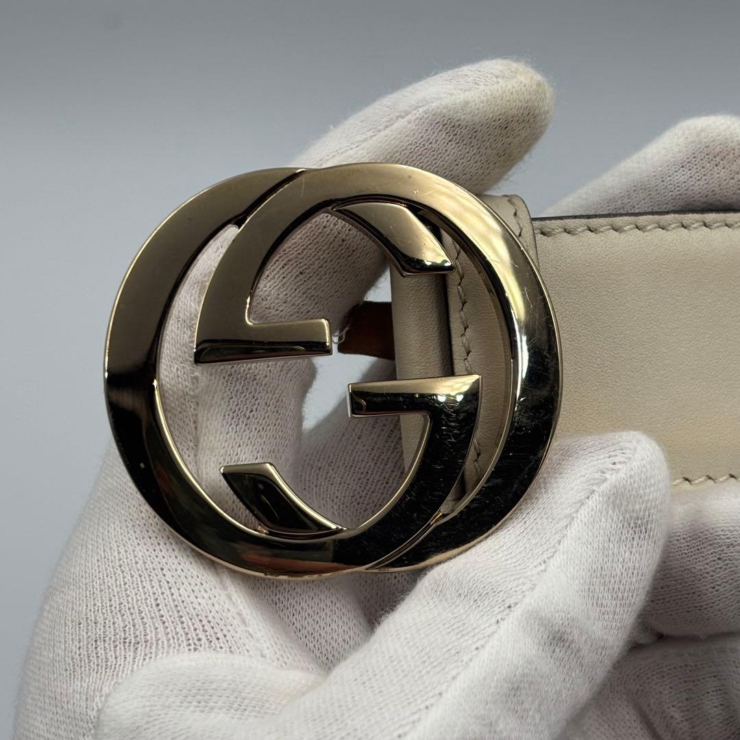 ❣️最終値下げ❣️GUCCI グッチ インターロッキングG バックル ベルト レザー
