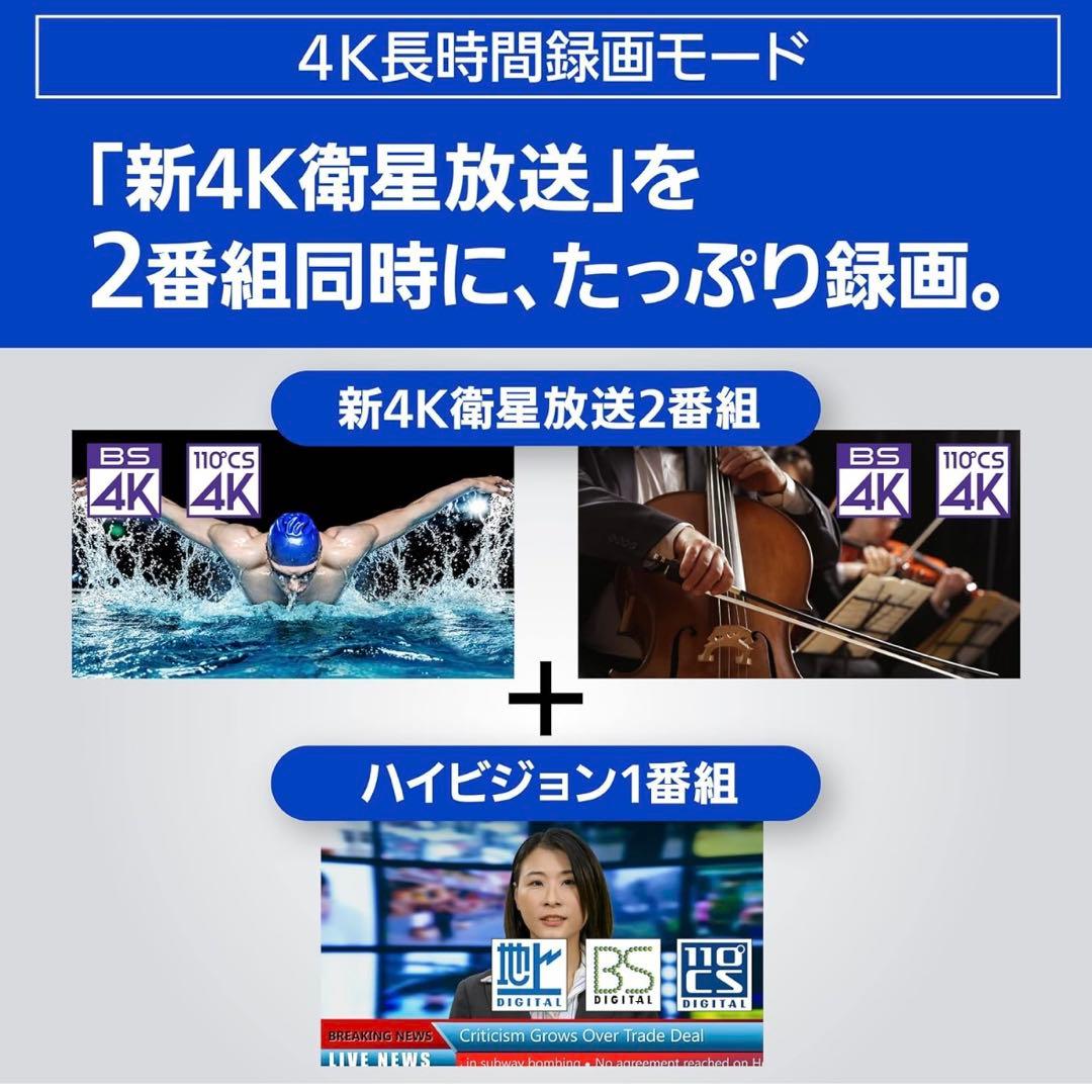 Panasonic DMR-4T103 ブルーレイディスクレコーダー