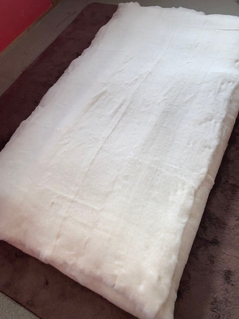 西川マチ付シングルロング敷布団100x200xマチ10cm同柄カバー付綿100%