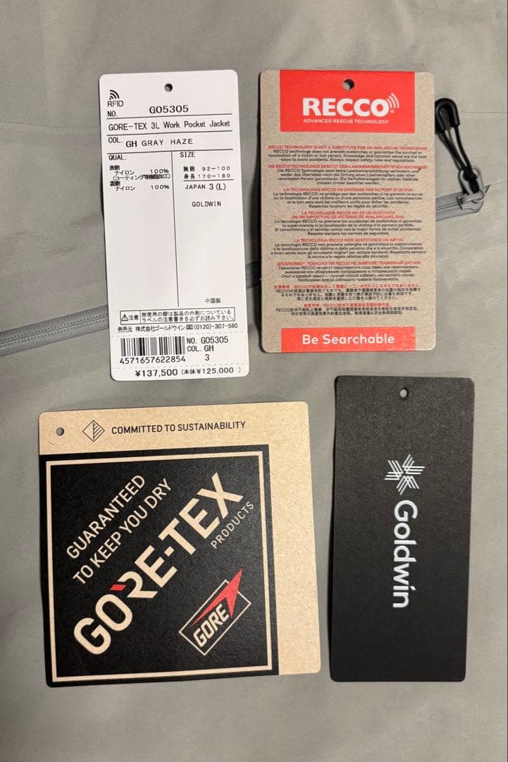 ＜2026＞GORE-TEX 3L Work Poket Jacket サイズL