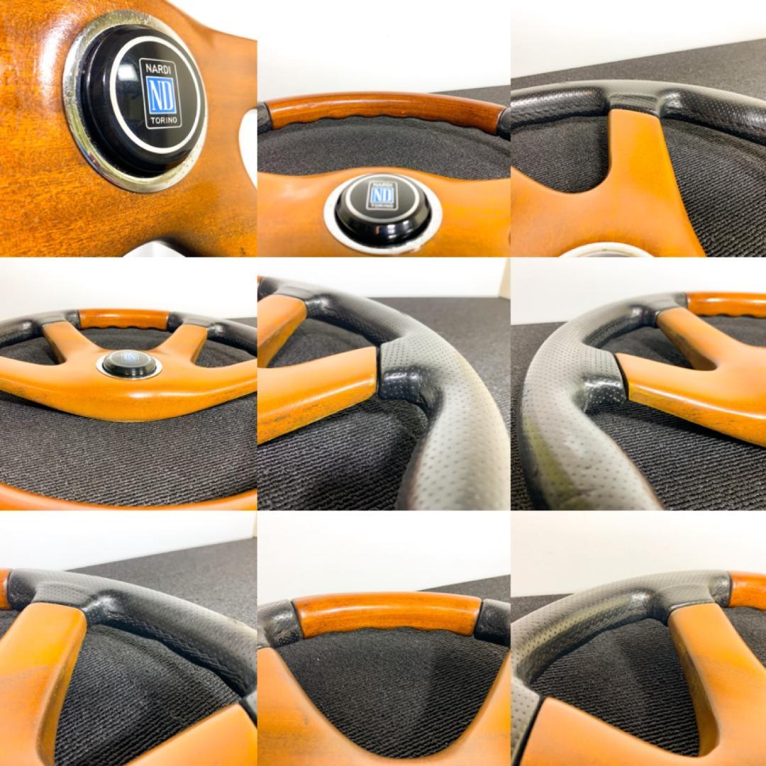 希少 ナルディ ガラ4 タイプ4 ウッド ザー コンビ ステアリング ホーン付き