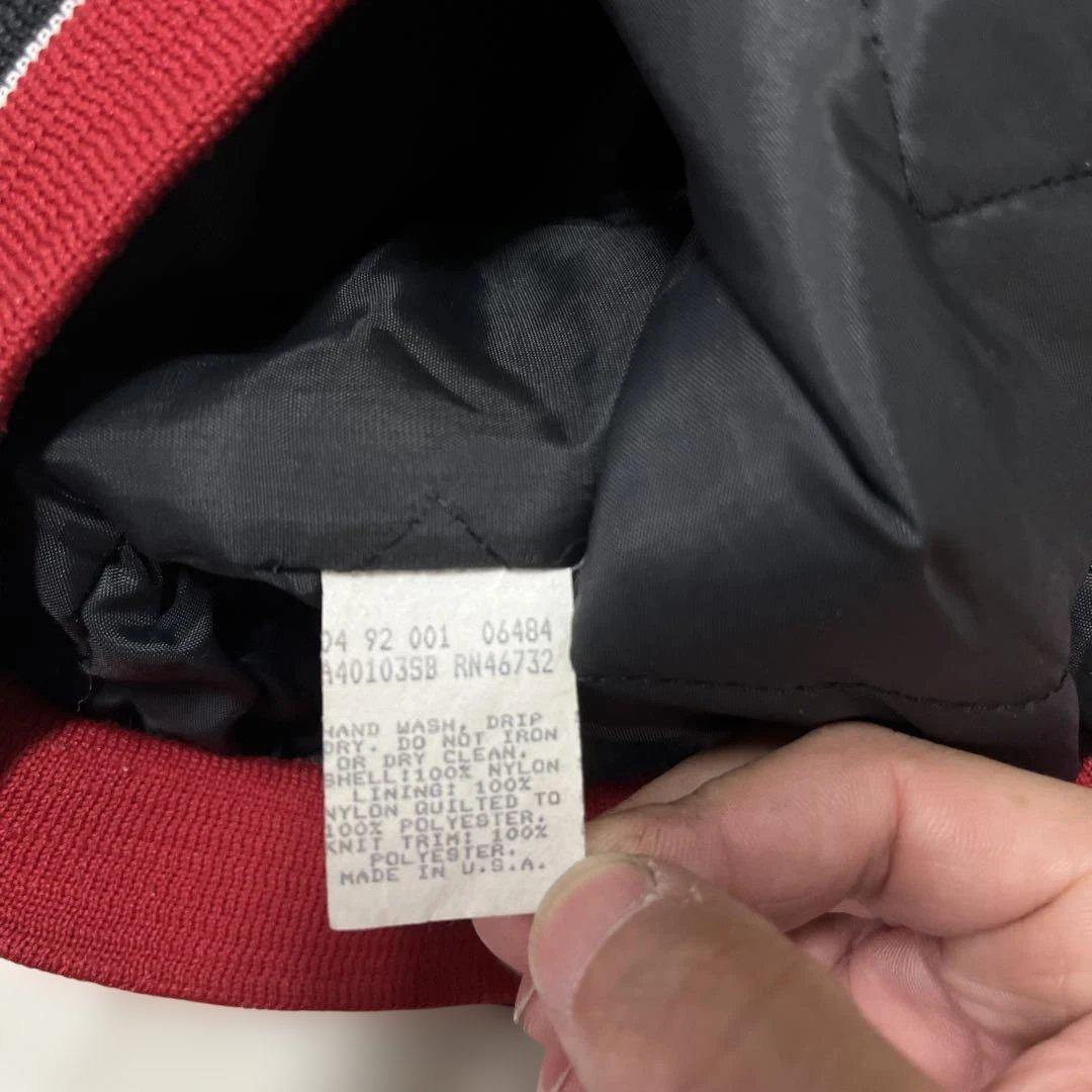 値下げ 90s シカゴブルズ チョークライン Chalk USA製 スタジャン