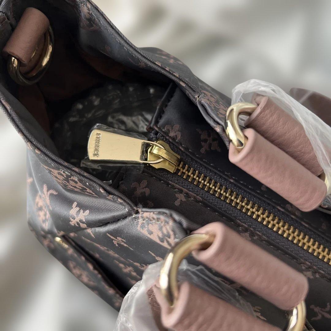 新品未使用russet ピンクグレー バッグ