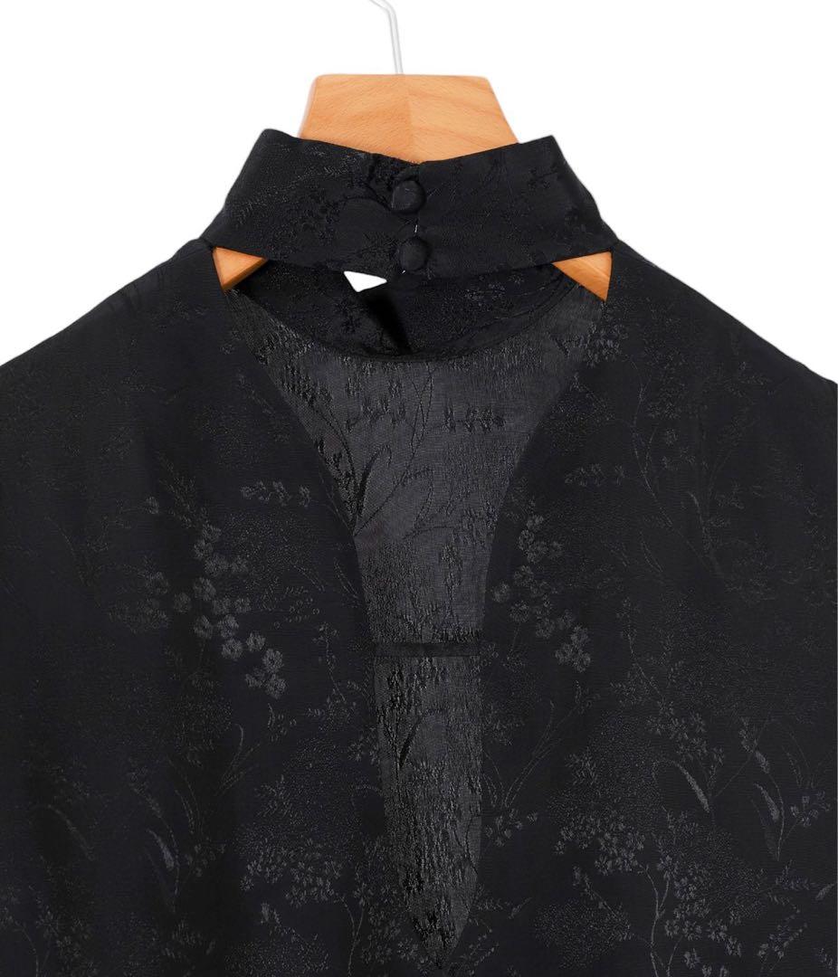 Mame Kurogouchi（マメクロゴウチ） ジャガードブラウス