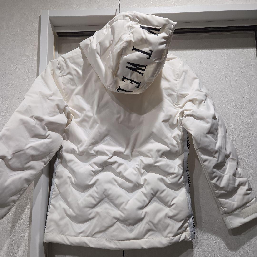 Twelve Lux フード付きダウンジャケット ホワイト