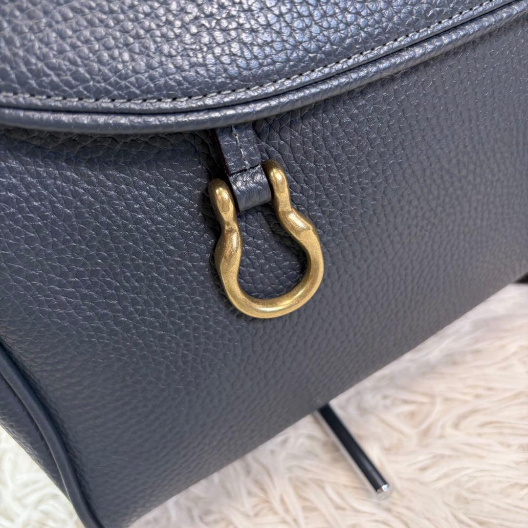 未使用級✨トフアンドロードストーン スモールブリーフ ゴールド金具 ネイビー