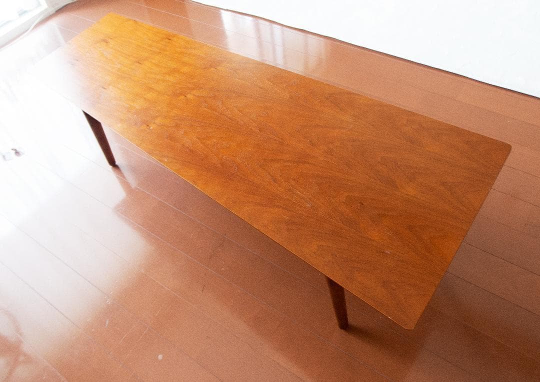 折りたたみ木製！送料込！美品！折りたたみ！ ローテーブル 2点組！