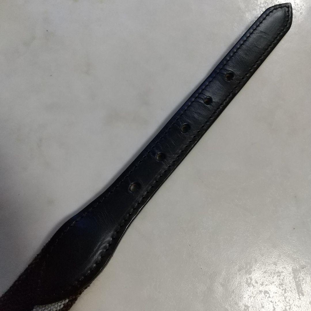 美品 WHITEHOUSE COX ホワイトハウスコックス ベルト トリコロール