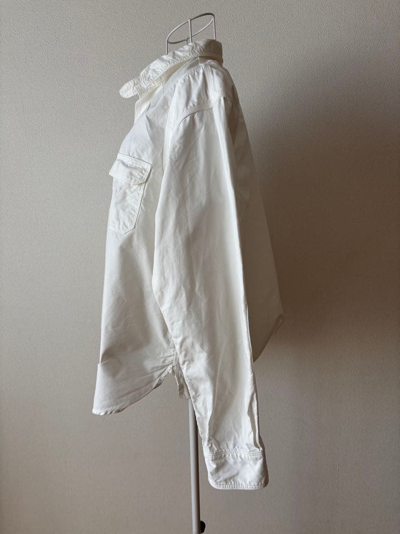 キャピタル KAPITAL コットンシャツ ホワイト ミリタリー ワークシャツ