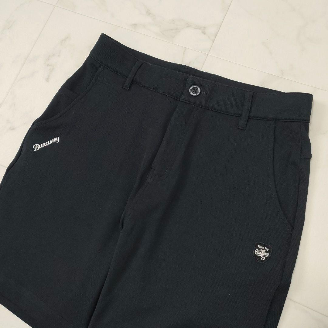 バンクレイ　ゴルフ　ハーフパンツ　ストレッチ　Dカン　ダークネイビー　ロゴ　3