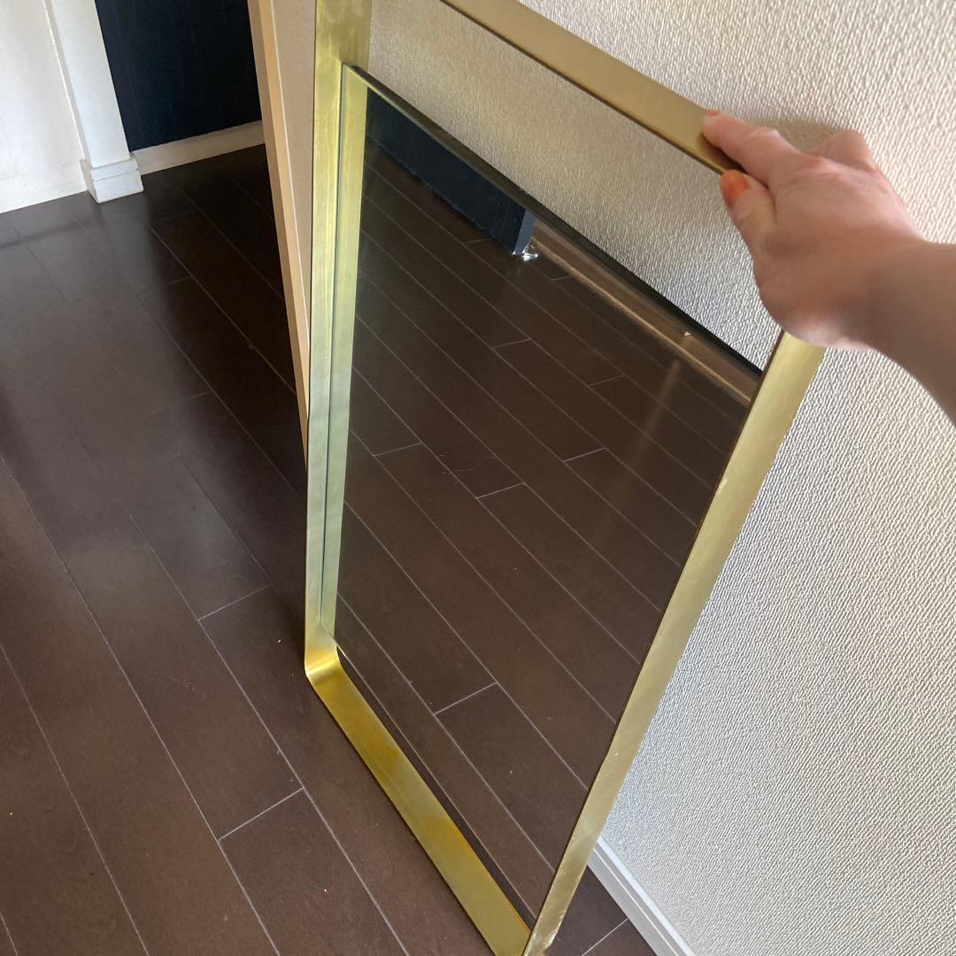 姿見　ミラー　ウォールミラー　鏡　アクシス　ゴールド　アンティーク　壁掛け