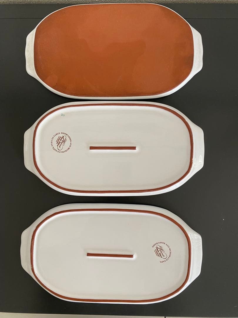 廃盤1990年代　ヘレンド ヴィレッジポッタリー トレイ3枚セット　ハンガリー製
