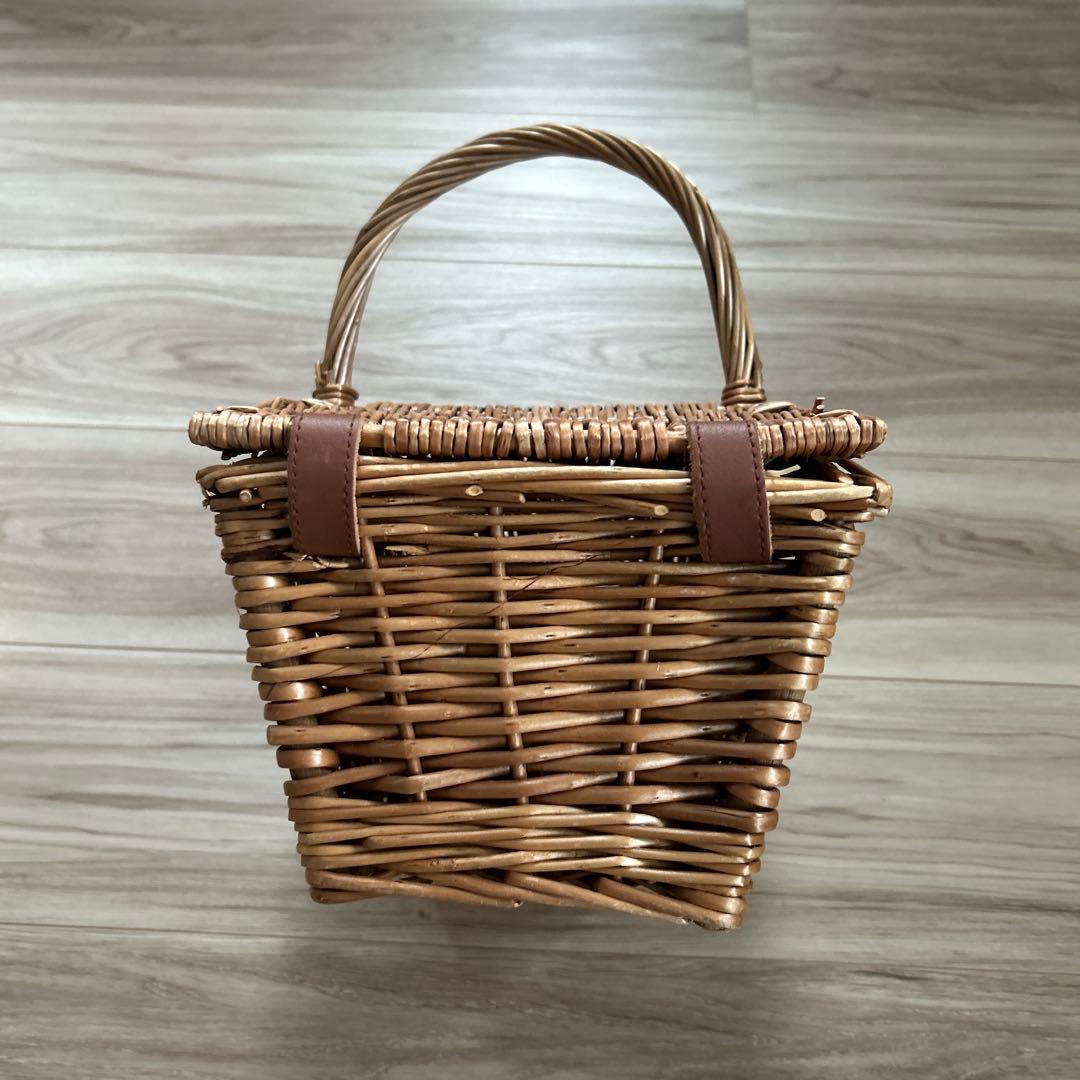 フォートナム&メイソン 籐製ハンドル付きバスケット