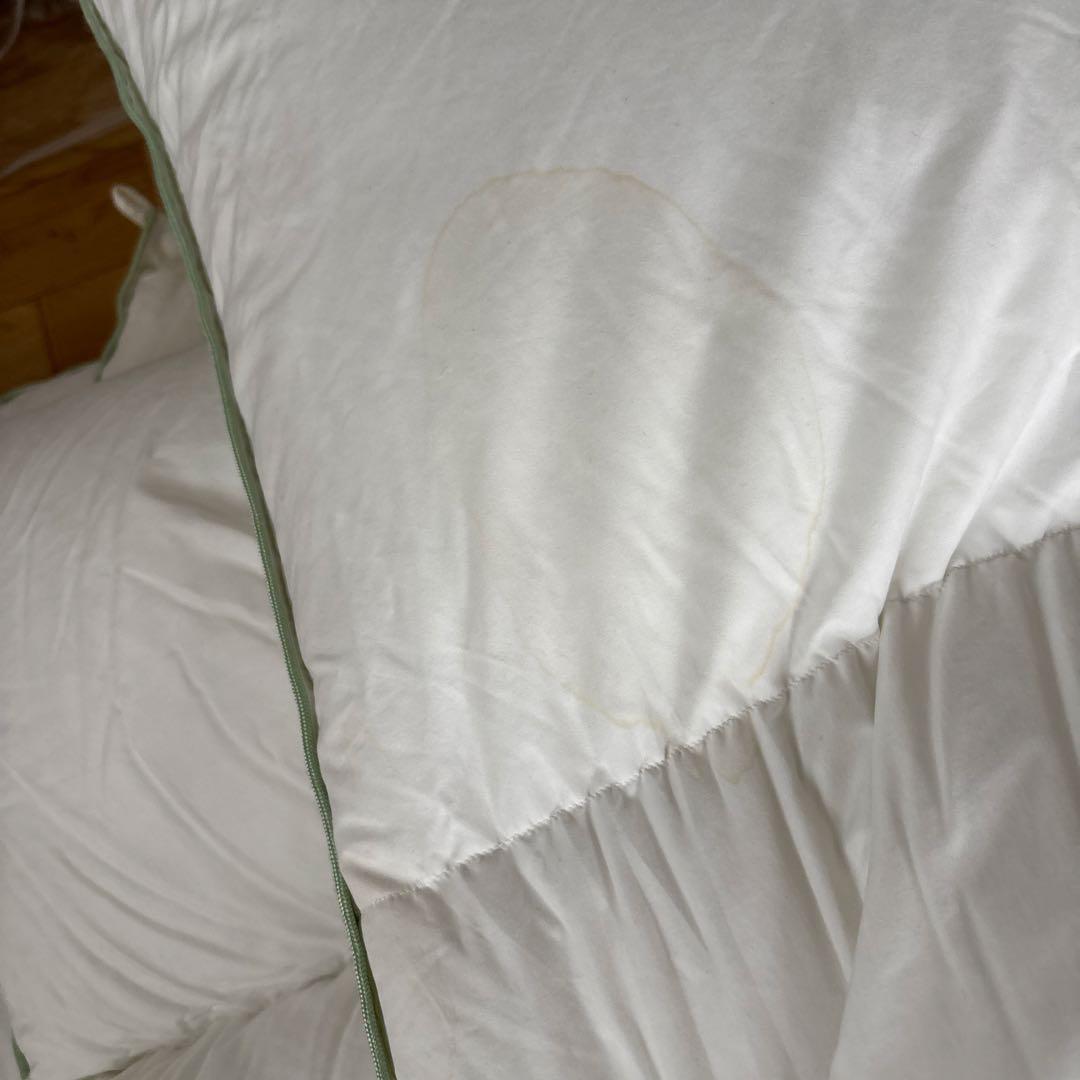 わ*ま様 フランスベッド羽毛布団ダブルサイズ２枚構造掛け布団 ホワイト　シーツカ