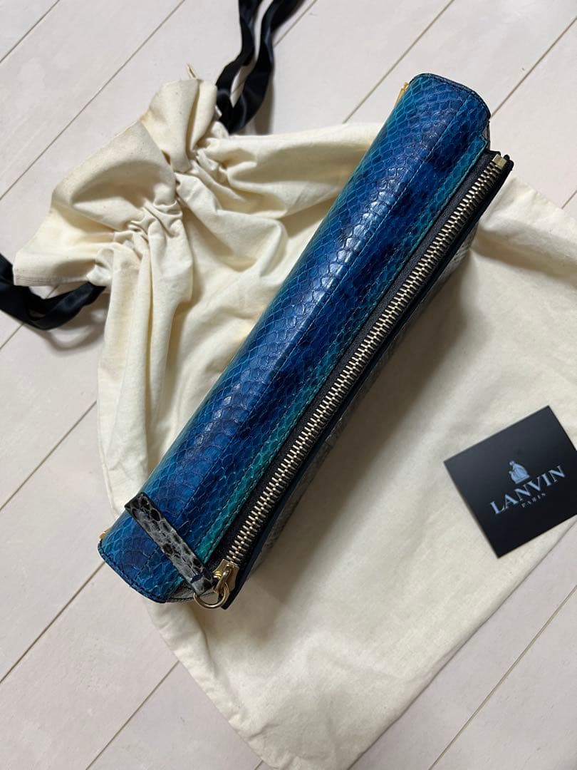 LANVAN Python Bag アルベールエルバス クラッチバッグ