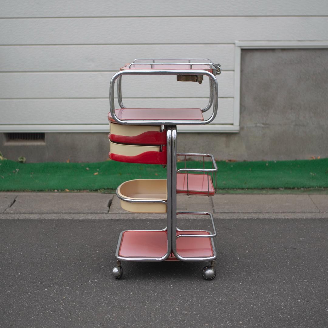 スペースエイジ ツールワゴン 多機能ワゴン 什器 収納 ミッドセンチュリー