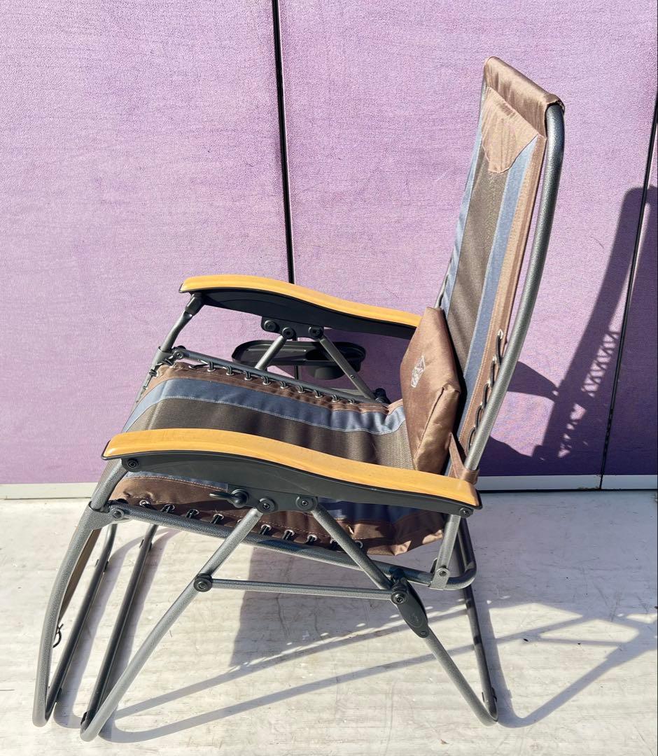 TIMBER RIDGE 折りたたみリクライニングチェア、リクライニング機能付き