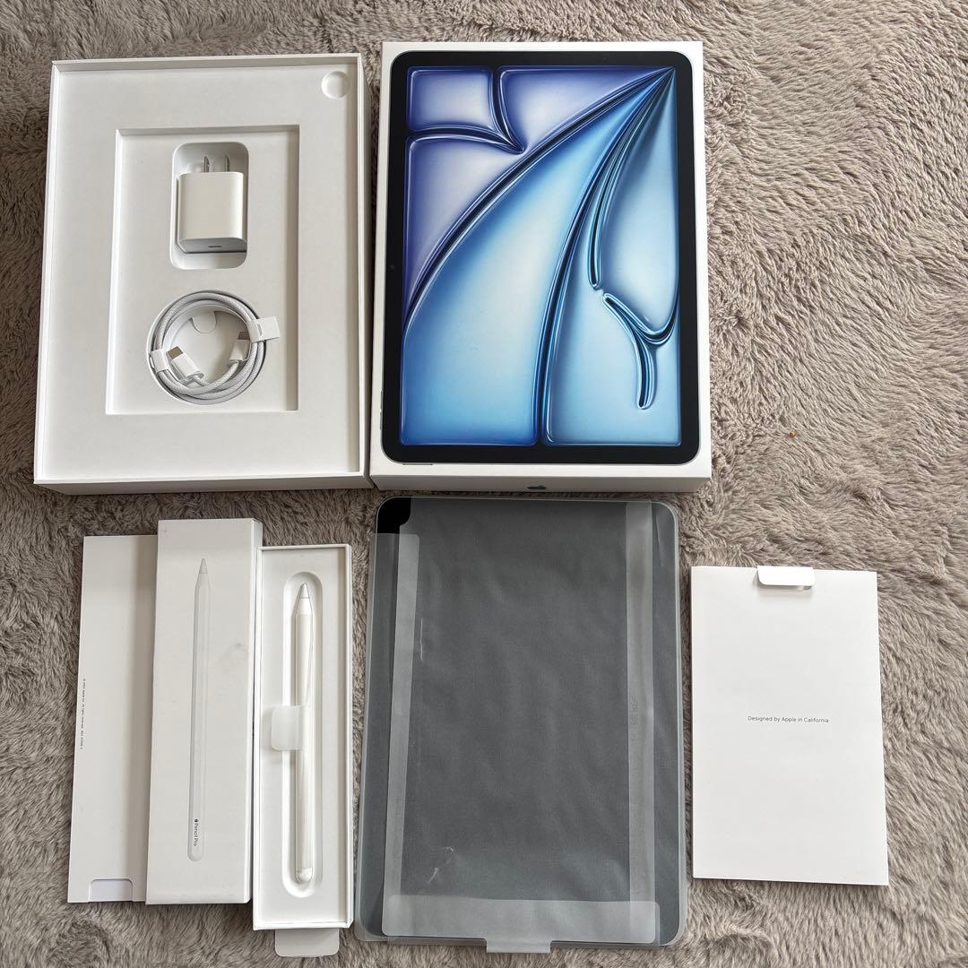 iPadAirM3 11インチ128GBブルーApplePencilProセット
