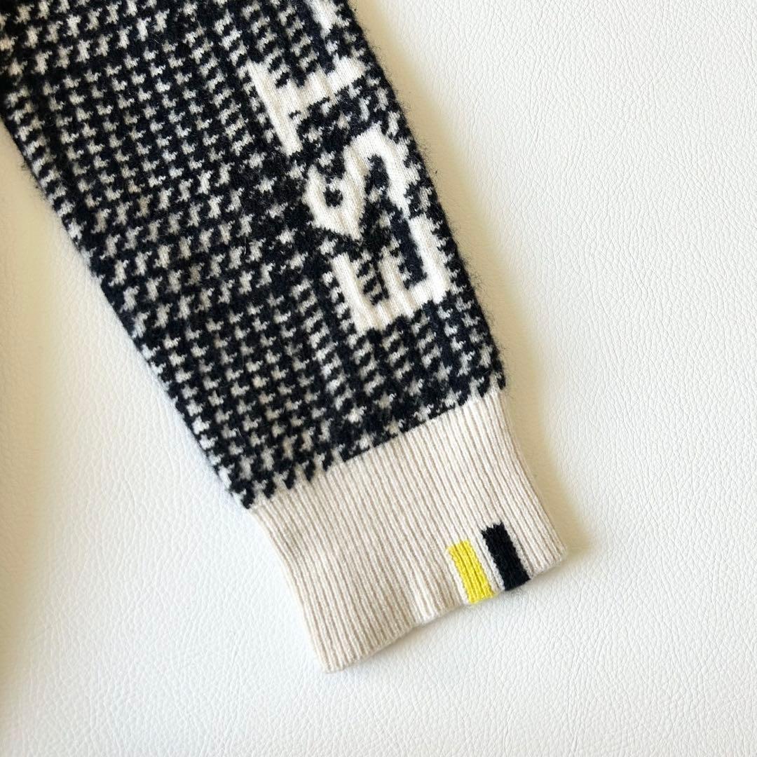 3003A美品 パーリーゲイツ カシミヤ100%千鳥格子ニット 近年