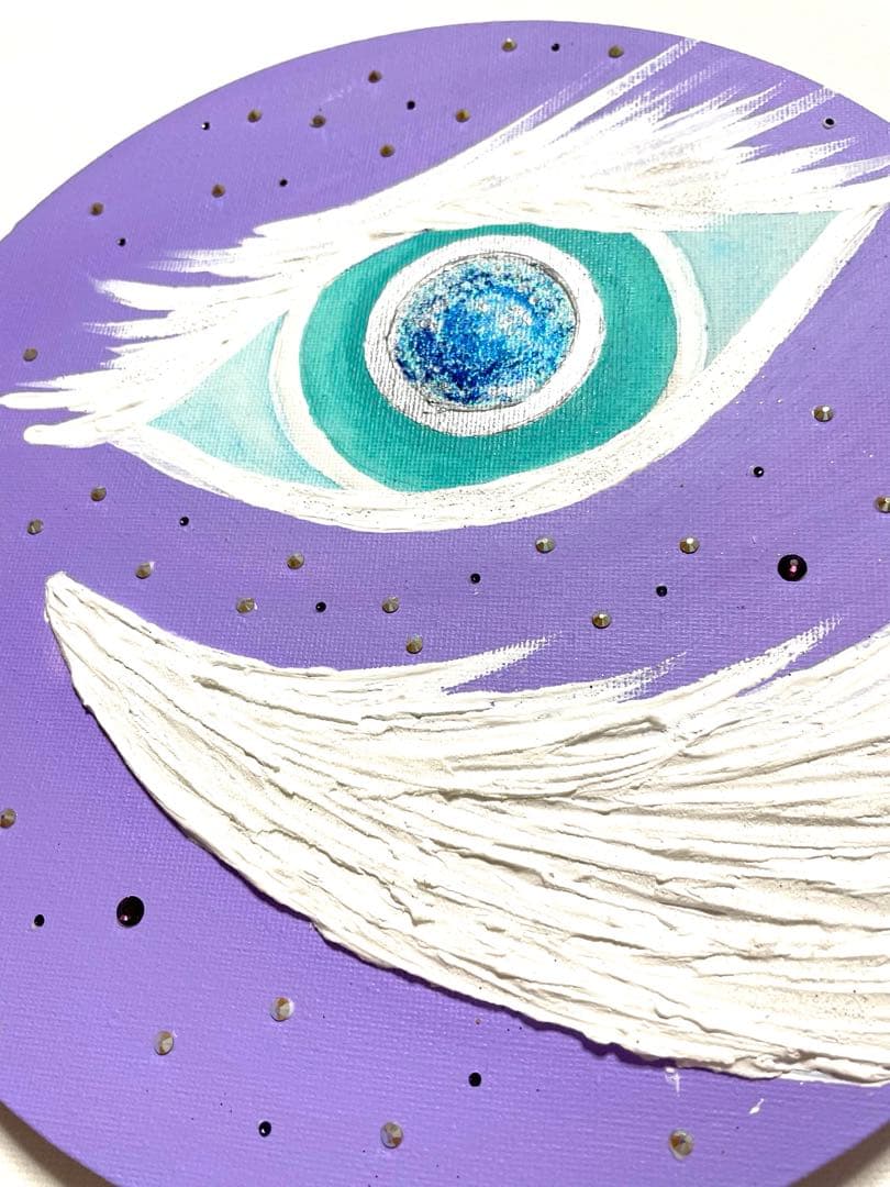 開運絵画　龍柱　白龍様の目　光の柱　天と地のエネルギー　龍神様　白龍　金箔