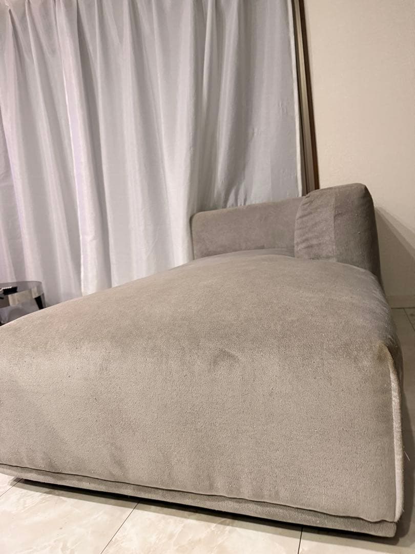 Francfranc メーネカウチ 2 R ライトグレー （W815）