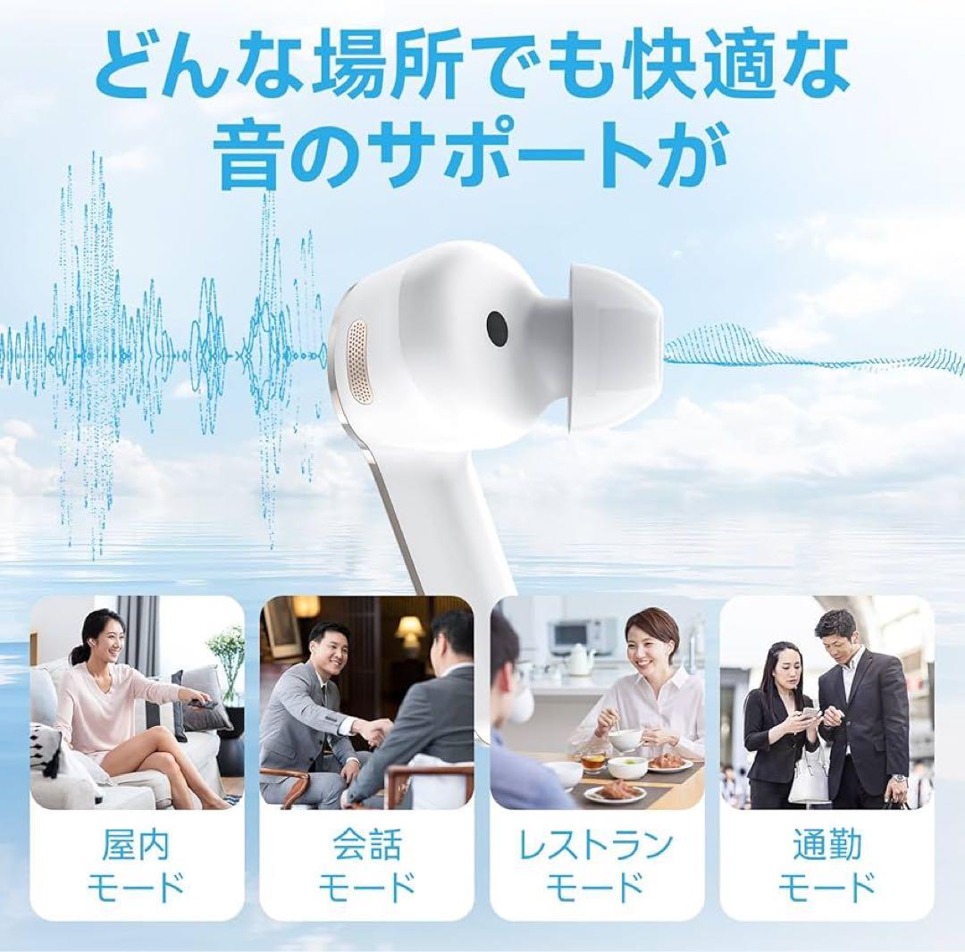 集音器 Bluetooth5.3 ワイヤレス イヤホン型 高齢者若者向け 年寄り