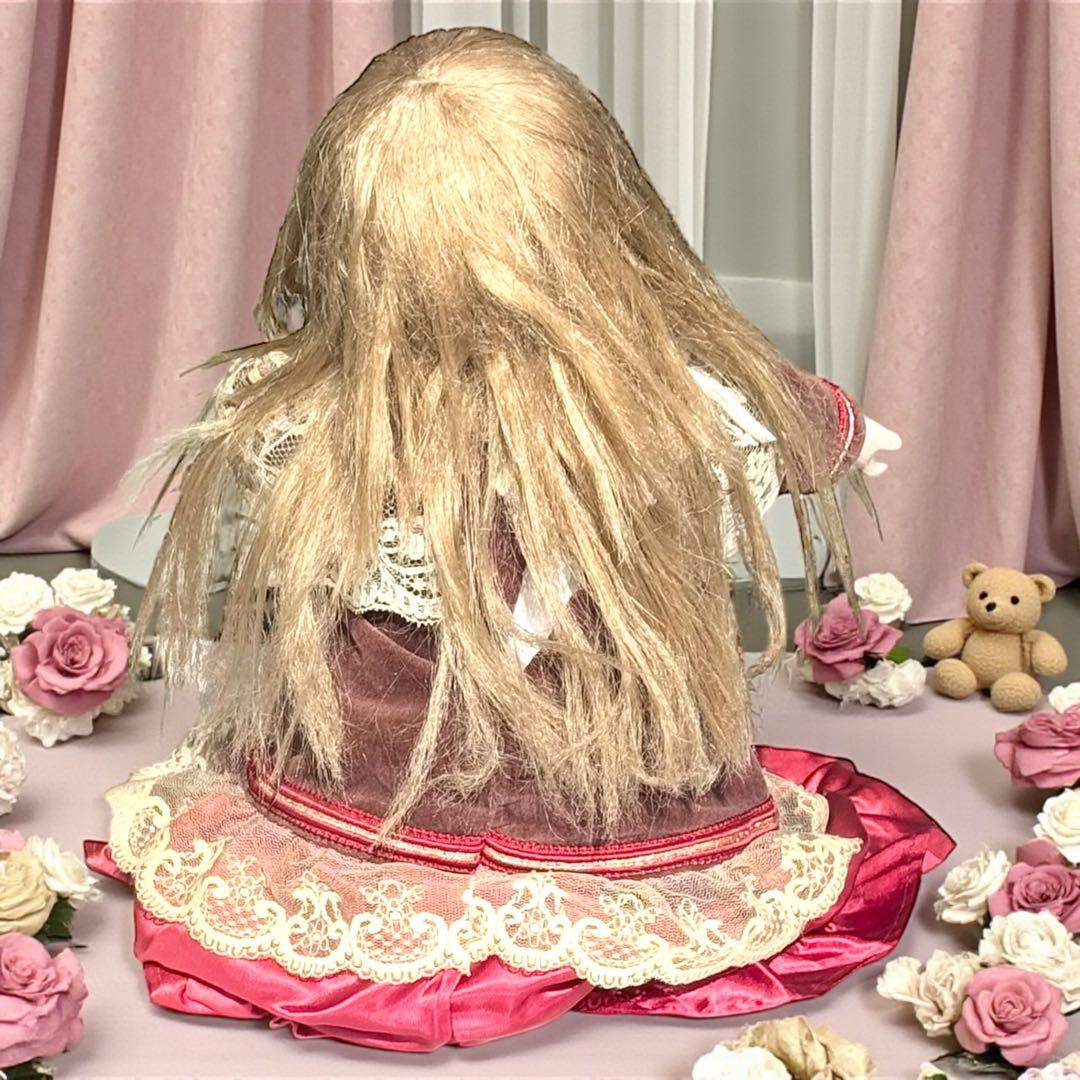 焼きみかん ビスクドール ブリュ ジュン ローズレッドドレス レッドボネ