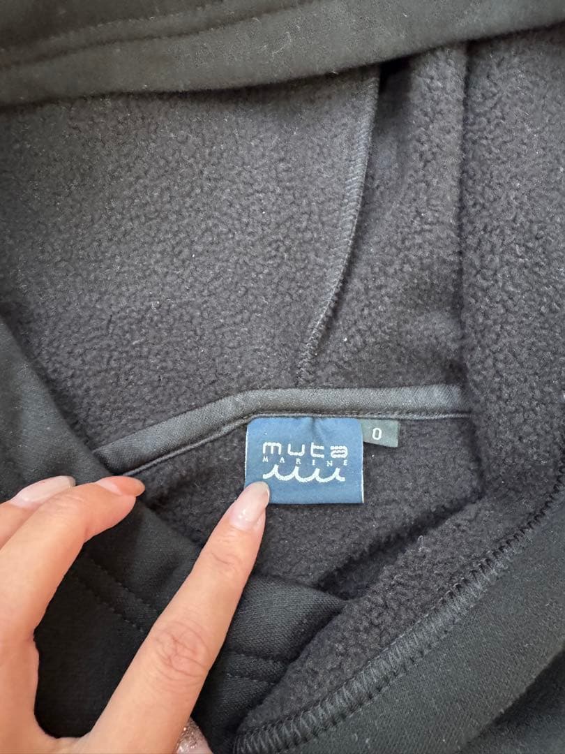 MUTA MARINE ゴルフ　プルオーバーパーカー 黒