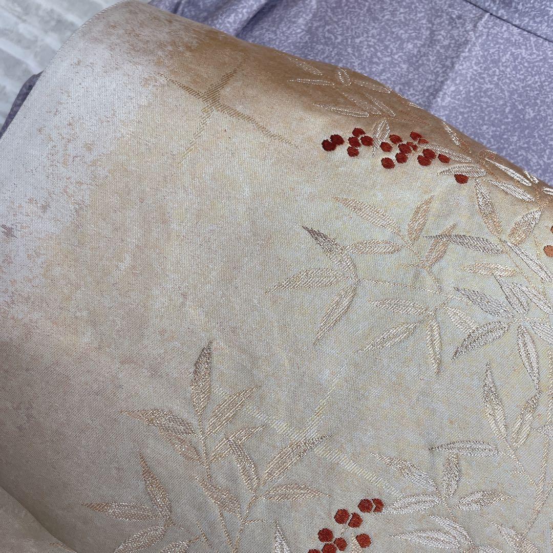 訪問着　フルセット　菊　梅　笹　松　手刺繍　金彩加工　着物　L1