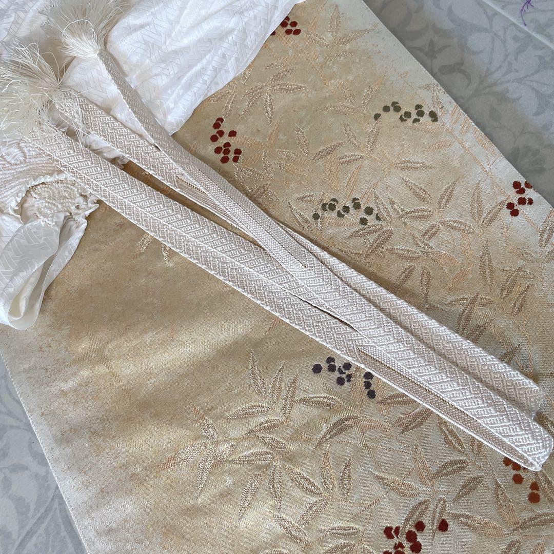 訪問着　フルセット　菊　梅　笹　松　手刺繍　金彩加工　着物　L1