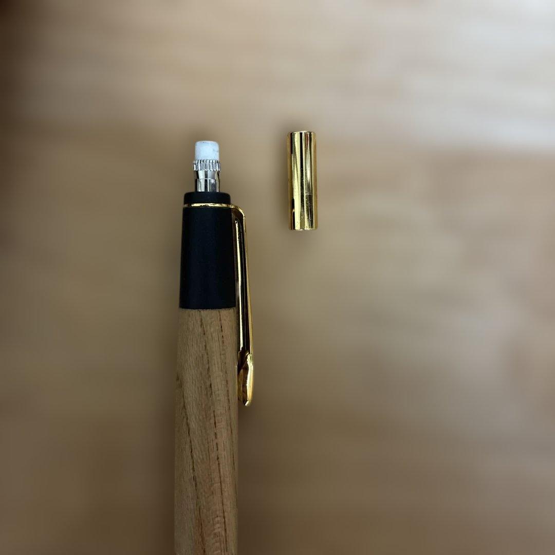 ボナンペン 欅 真鍮金具 シャープペンシル