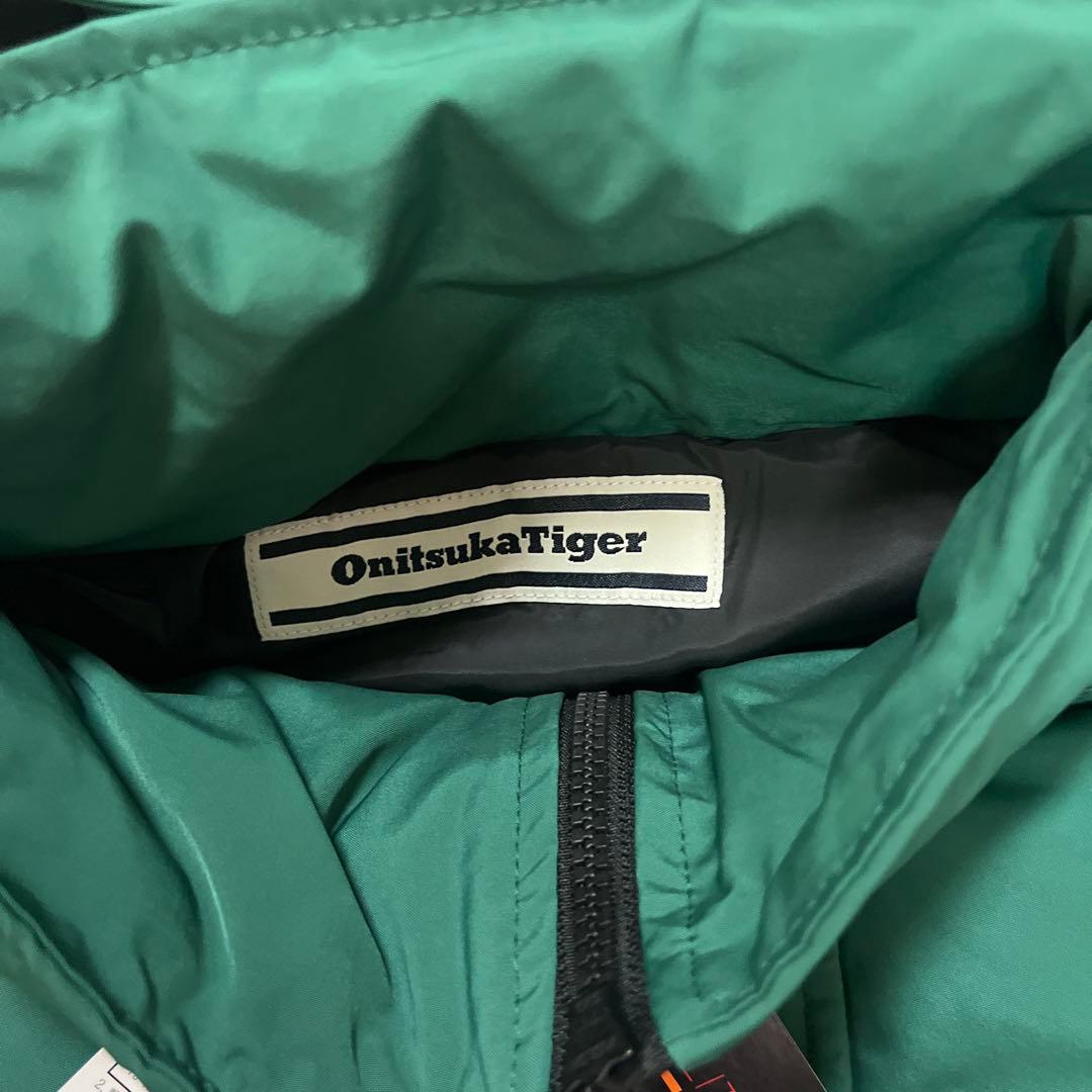 新品　Onitsuka Tiger ダウンジャケット　グリーン　Lサイズ