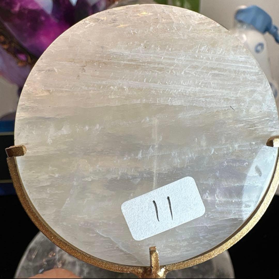 高品質 ホワイトムーンストーン満月♡No.2495