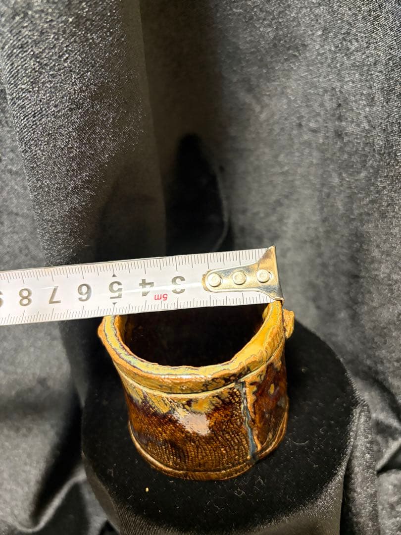 骨董品 陶器アンティーク年代不明直径5cm×高さ5cm整理品現状品のみ