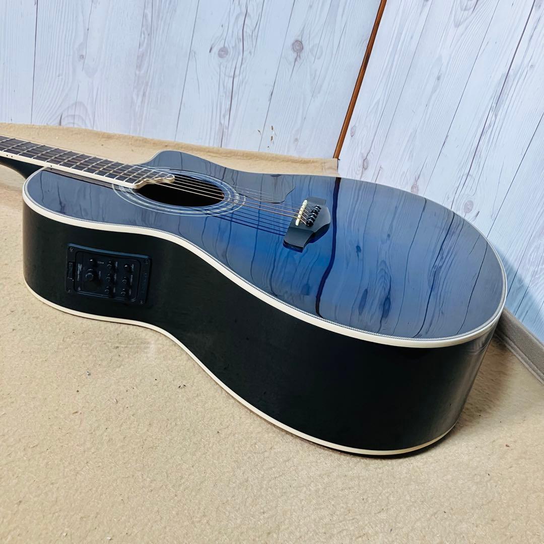 美品 S.YAIRI エレアコ YE-5M/BB ブルーサンバースト ヤイリ