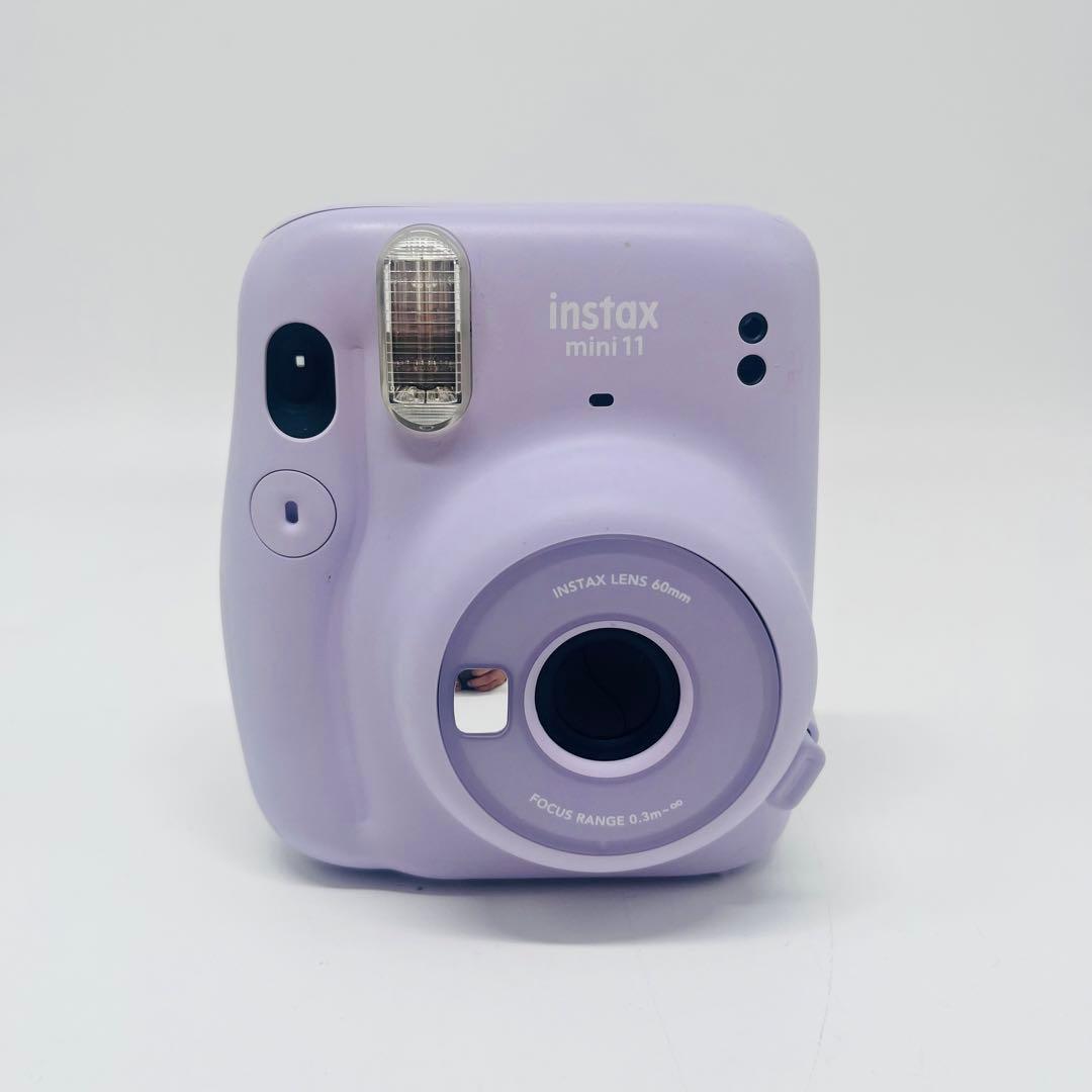 instax mini 11 チェキ　パープル　カメラ