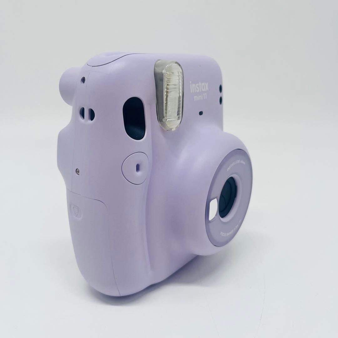 instax mini 11 チェキ　パープル　カメラ
