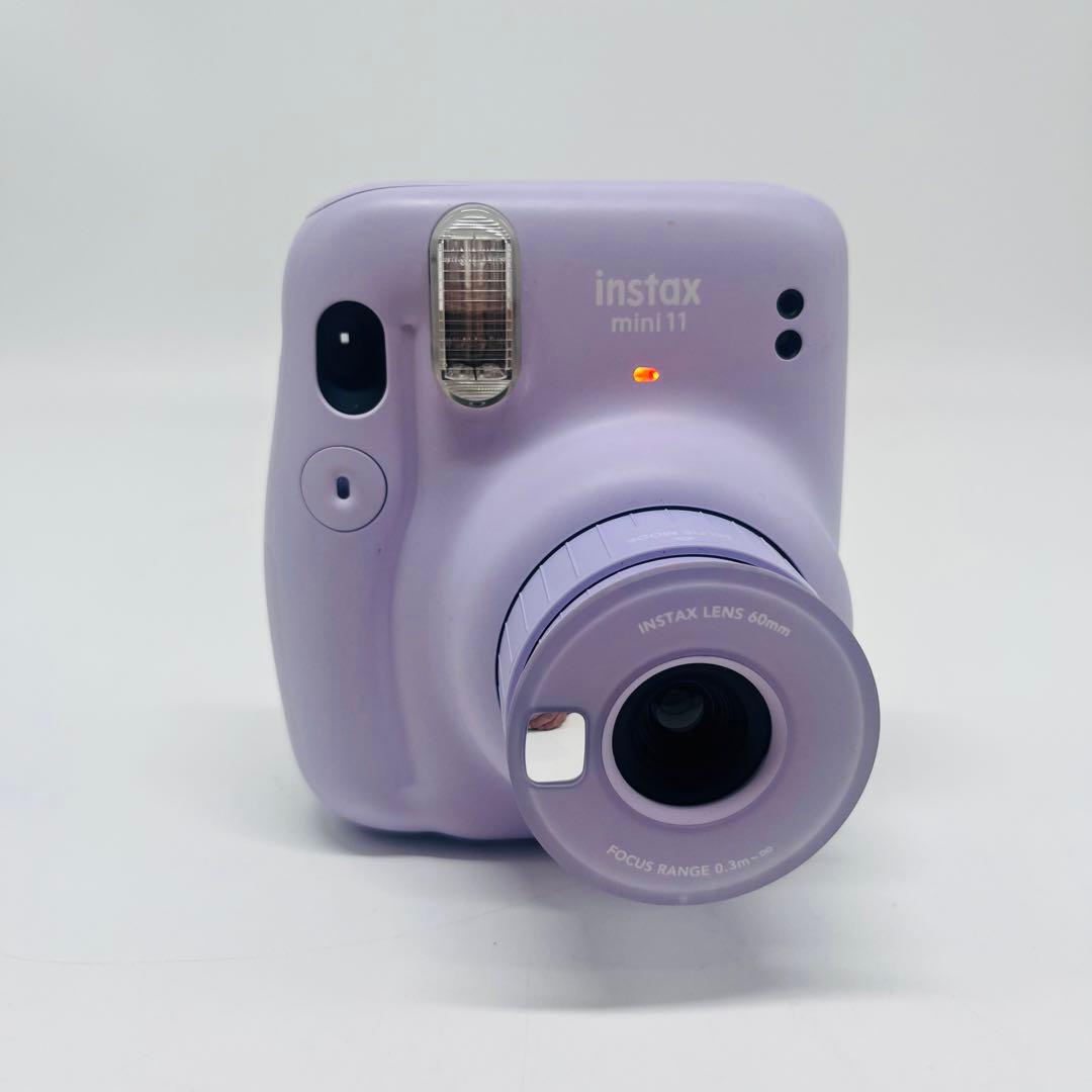 instax mini 11 チェキ　パープル　カメラ