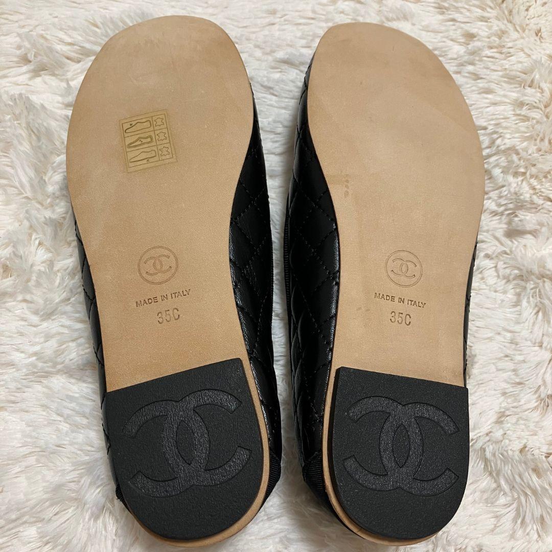【新品】 シャネル ココマーク キルティングレザー オペラシューズ
